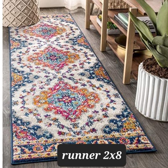 3 beautiful rugs and a coordinating beautiful runner - Picture 4 of 4